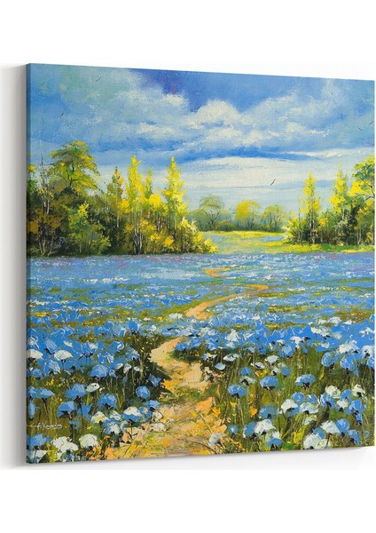 Pastel Tonlarda Manzara Tablosu