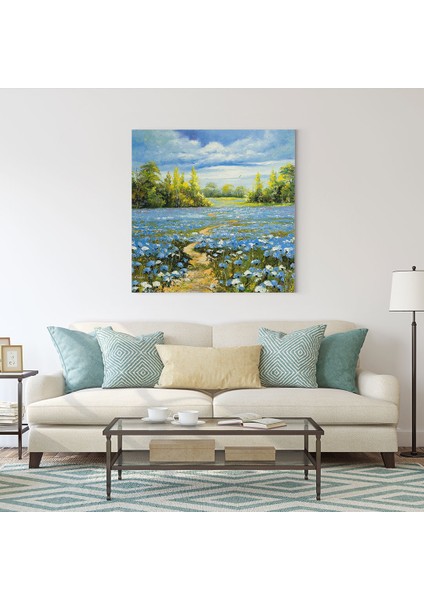 Pastel Tonlarda Manzara Tablosu fiyatları