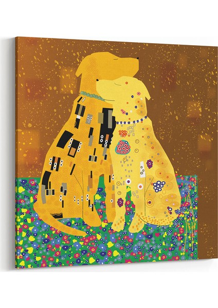 Dogs - Gustav Klimt Tablosu
