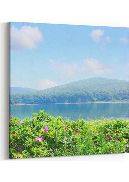 Çiçekler ve Deniz Tablosu