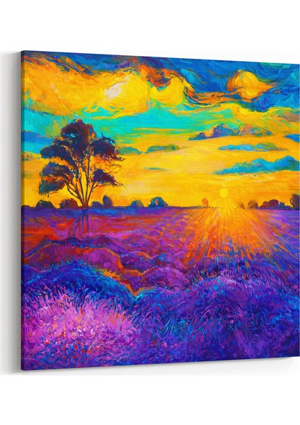 Yağlı Boya Görünümlü Manzara Tablosu