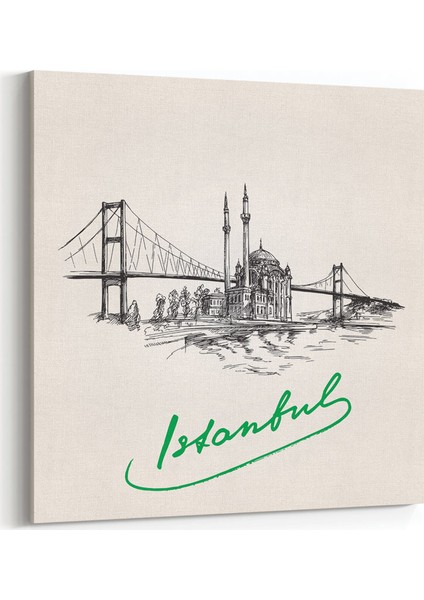 İstanbul Boğazı Eskiz Tablosu