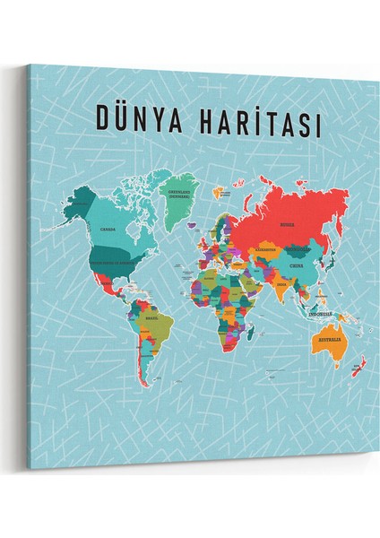 Dünya Haritası Tablosu