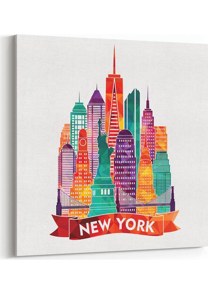 New York İllüstrasyon Tablosu