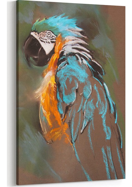 Pastel Papağan Tablosu