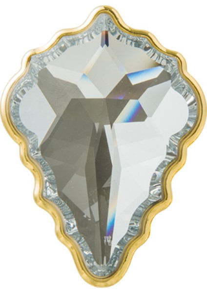 Glam Jr Düğme Kulp Parlak Pirinç 66 mm