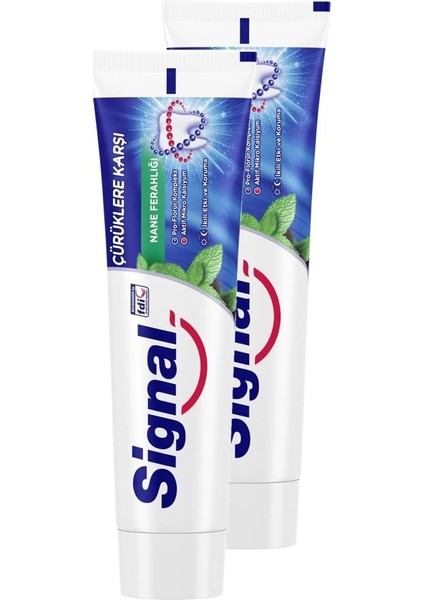 Beyaz Güç Nane Diş Macunu 100 ml 2'li Set