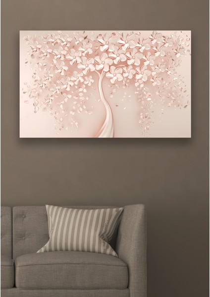 Pudra Gelincik Duvar Kanvas Tablo 50 x 70 cm