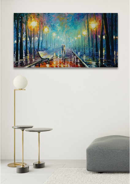 Blue Walk Duvar Kanvas Tablo 60 x 120 cm