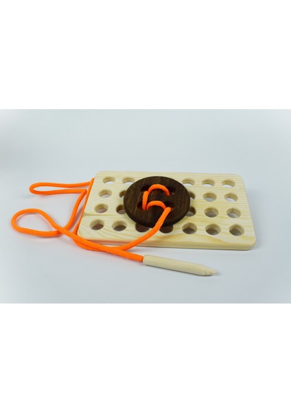 Ahşap Düğme Dikme ve Ip Geçirme Oyuncağı Ahşap Eğitici Oyuncak modelleri