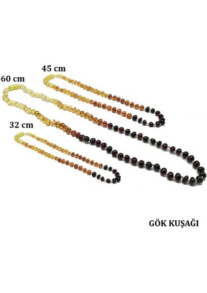 Sertifikalı Baltık Kehribar Set ökkuşağı