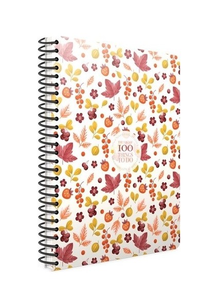 3902 Things Spiralli Sert Kapak Defter 100 Yaprak A4 Kareli 19 x 26 cm