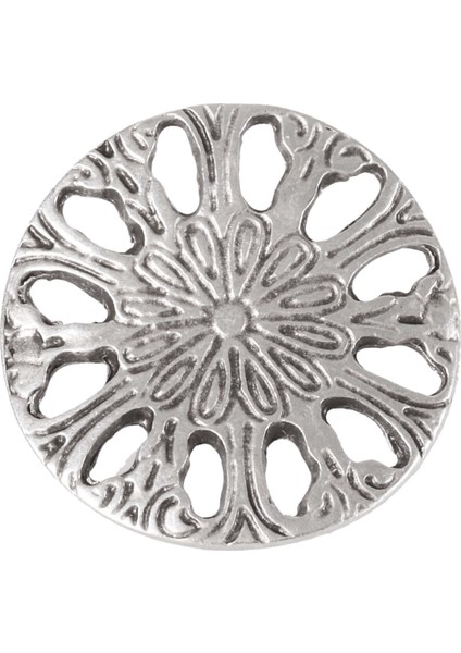 Kadın Antik Gümüş Kaplama Ayarlanabilir Baskılı Dairsel Yüzük fırsatları