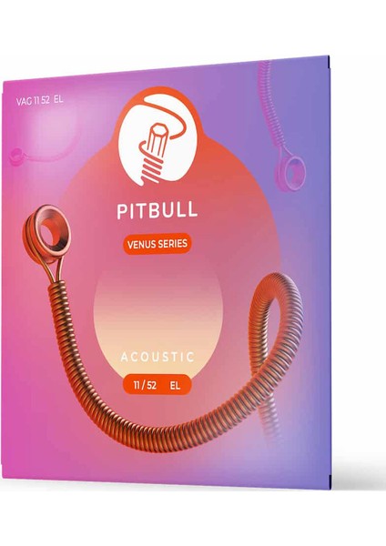 Pitbull Strings Venus Series Vag 11-52 El Takım Tel Akustik Gitar Teli 011-052