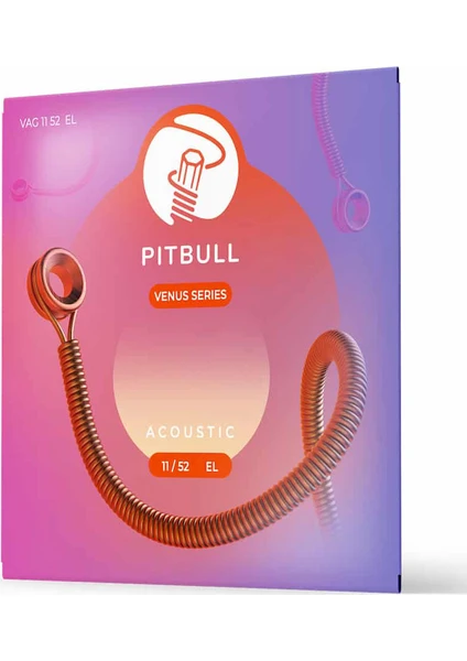 Pitbull Strings Venus Series Vag 11-52 El Takım Tel Akustik Gitar Teli 011-052