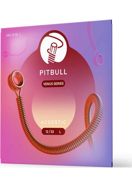 Pitbull Strings Venus Series Vag 12-53 L Takım Tel Akustik Gitar Teli 12-53