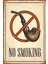 Hayat Poster No Smoking Retro Vintage Ahşap Poster 1