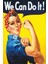 We Can Do It Retro Vintage Ahşap Poster 1