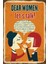 Konuşan Kadınlar Retro Vintage Ahşap Poster 1