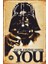 Starwars Datvayder Retro Vintage Ahşap Poster 1