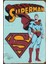 Süpermen Retro Vintage Ahşap Poster 1