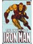 Iron Man Retro Vintage Ahşap Poster 1