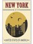 Amerika New Yok Retro Vintage Ahşap Poster 1
