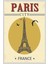 Fransa Paris Retro Vintage Ahşap Poster 1
