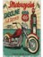 Retro Motor Retro Vintage Ahşap Poster 1