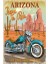 Arizona Motor Retro Vintage Ahşap Poster 1