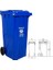 Plastik Tıbbi Atık Çöp Konteyneri 120 Litre Konteyner - A+ Isıya Karşı Dayanıklı Malzeme - Mavi 2