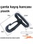Çanta Kayış 4 Adet Plastik Kanca 4Cm Duble Büyük Boy Valiz Kilidi Bavul İp Kancası Yassı İp Karabina 2