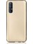 Oppo Reno 3 Pro Kılıf Premier Silikon Koruma + Nano Glass Gold 1