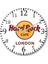 Hard Rock London Duvar Saati Bombeli Gerçek Cam 1