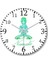 Namaste Yoga Duvar Saati Bombeli Gerçek Cam 1