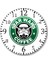 Star Wars Coffee Duvar Saati Bombeli Gerçek Cam 1