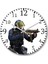 Csgo Counter Strike Duvar Saati Bombeli Gerçek Cam 1