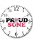 Proud Sone Duvar Saati Bombeli Gerçek Cam 1