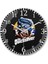 Silverhawks The Quicksilver Duvar Saati Bombeli Gerçek Cam 1
