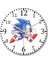 Sonic Film Duvar Saati Bombeli Gerçek Cam 1