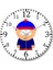 South Park Eric Cartman Duvar Saati Bombeli Gerçek Cam 1
