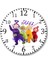 The Teletubbies Duvar Saati Bombeli Gerçek Cam 1
