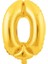 0 Gold Rakam Folyo Balon 90 cm 1