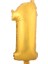 1 Gold Rakam Folyo Balon 90 cm 1