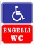Engelli Wc Uyarı Levhası 1