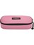 Oval Single Crystal Pink Kalem Çantası 1