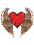 Melek - Kanat - Angel - Wings - Kal - Heart - Aşk - Love - Ok - Arrow Sticker - 20626 Renkli 20 x 21.5 cm 1