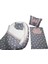 Berababy Babynest Çantalı Gri ve Pudra Tasarım Bebek Yuvası 5 Parça Set 1