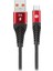 SW-C565 1.2 mt 3A Micro USB Kırmızı/Siyah Şarj Kablosu 1