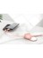 SL-C2020 2.1A Micro USB + Lightning + Type-c 3 in 1 Pembe Aynalı Saklama Kablı Şarj Kablosu 3